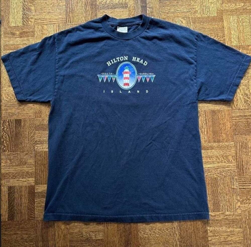 TCX Apparel Hilton Head Island South Carolina Lighthouse Graphic T-Shirt XL